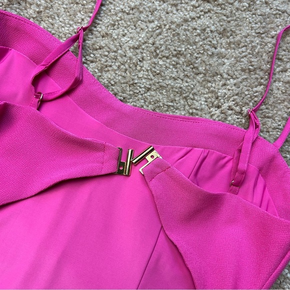 Abercrombie & Fitch Corset Clasp-Back Spaghetti Strap Pink Mini Dress Size Small - Picture 13 of 16
